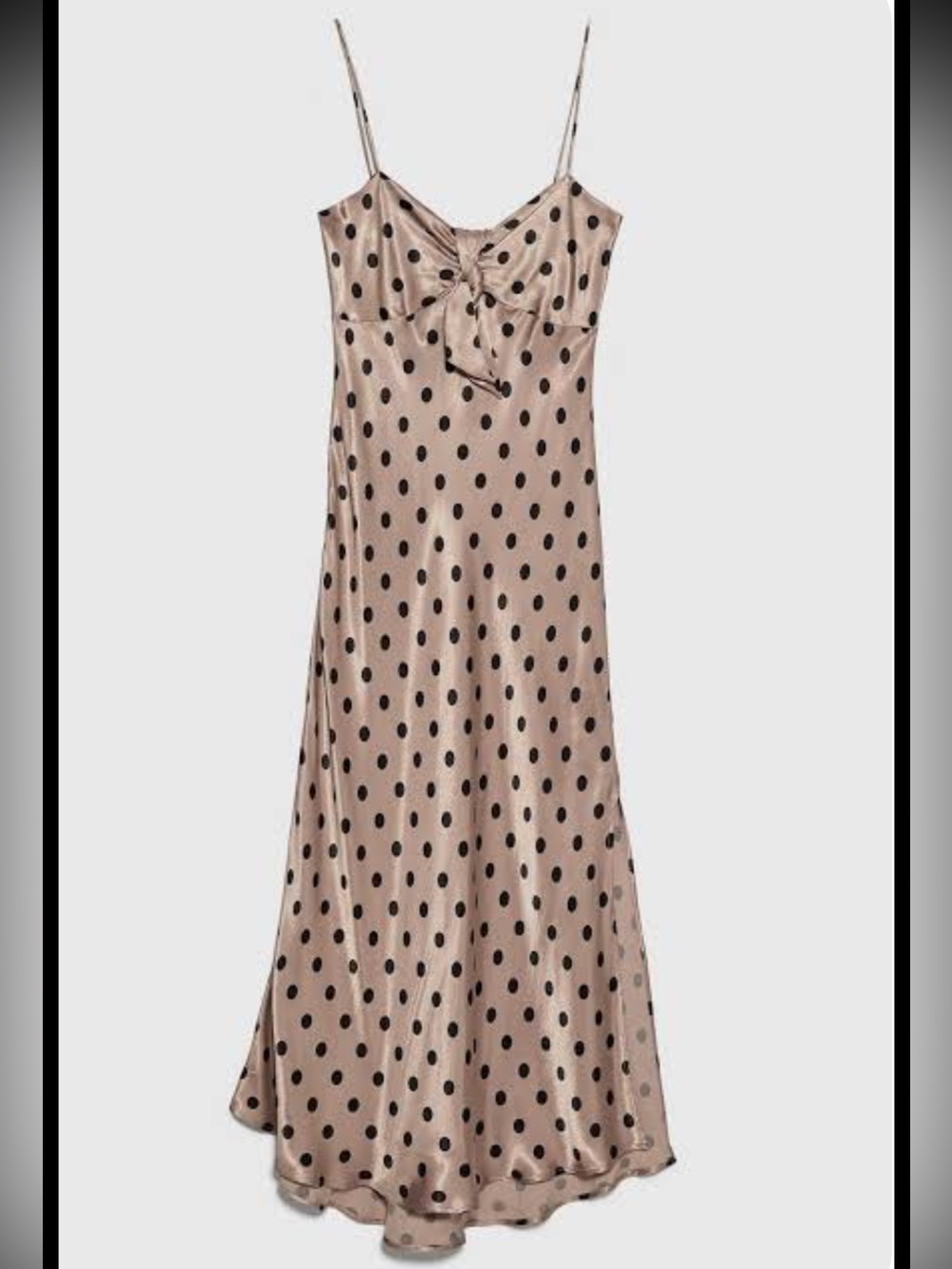 Zara satin polka dot dress - XS